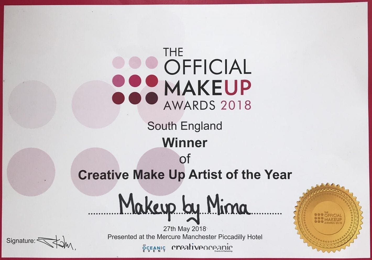 Makeup Awards Ceremony 2018 Winner Makeup By Mirna
